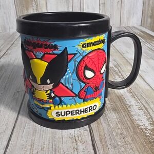 Marvel Universal Studios Superhero 3D Rubber Wrap Mug Spiderman Hulk Wolverine